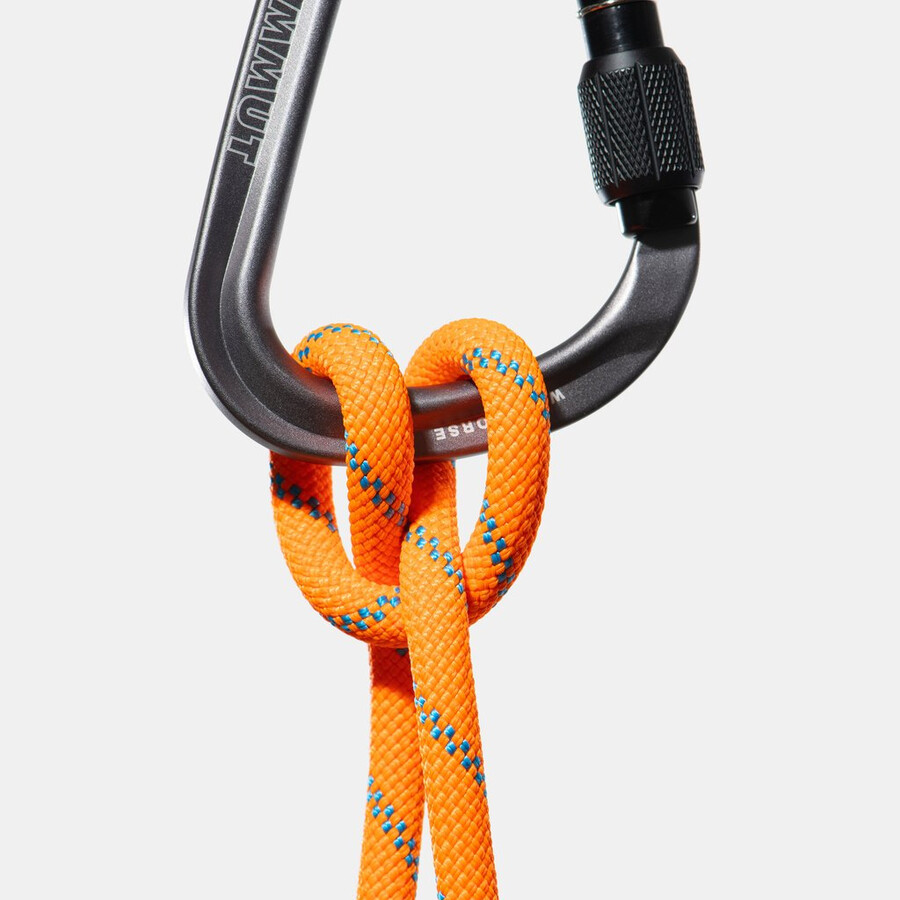 corda seca alpine sender 8.7 de 70 m laranja vibrante cor de oceano.