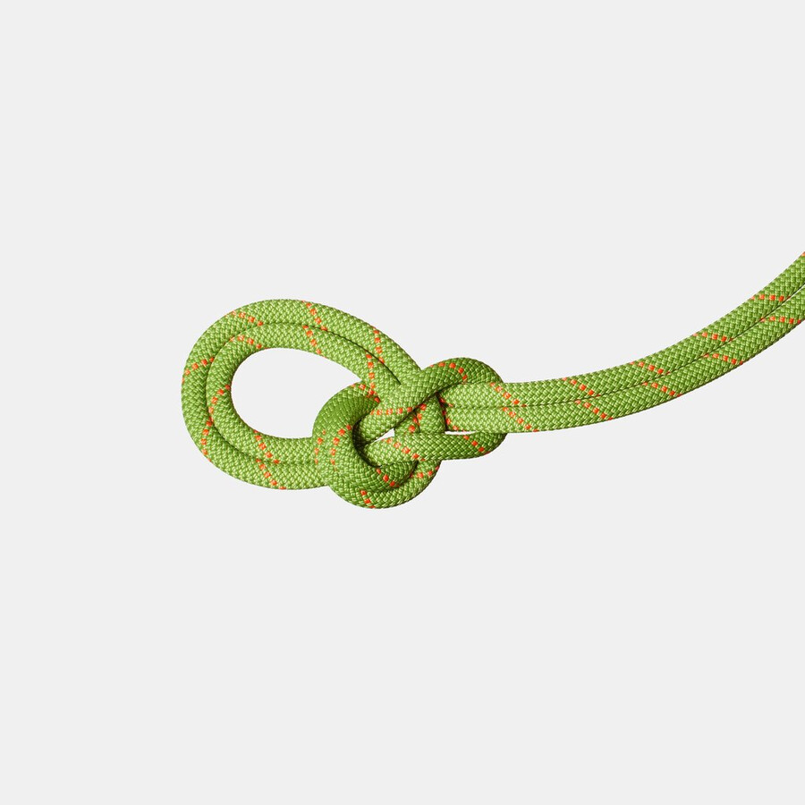 9.8 crag recycled classic rope 70m laranja vibrante para golfe
