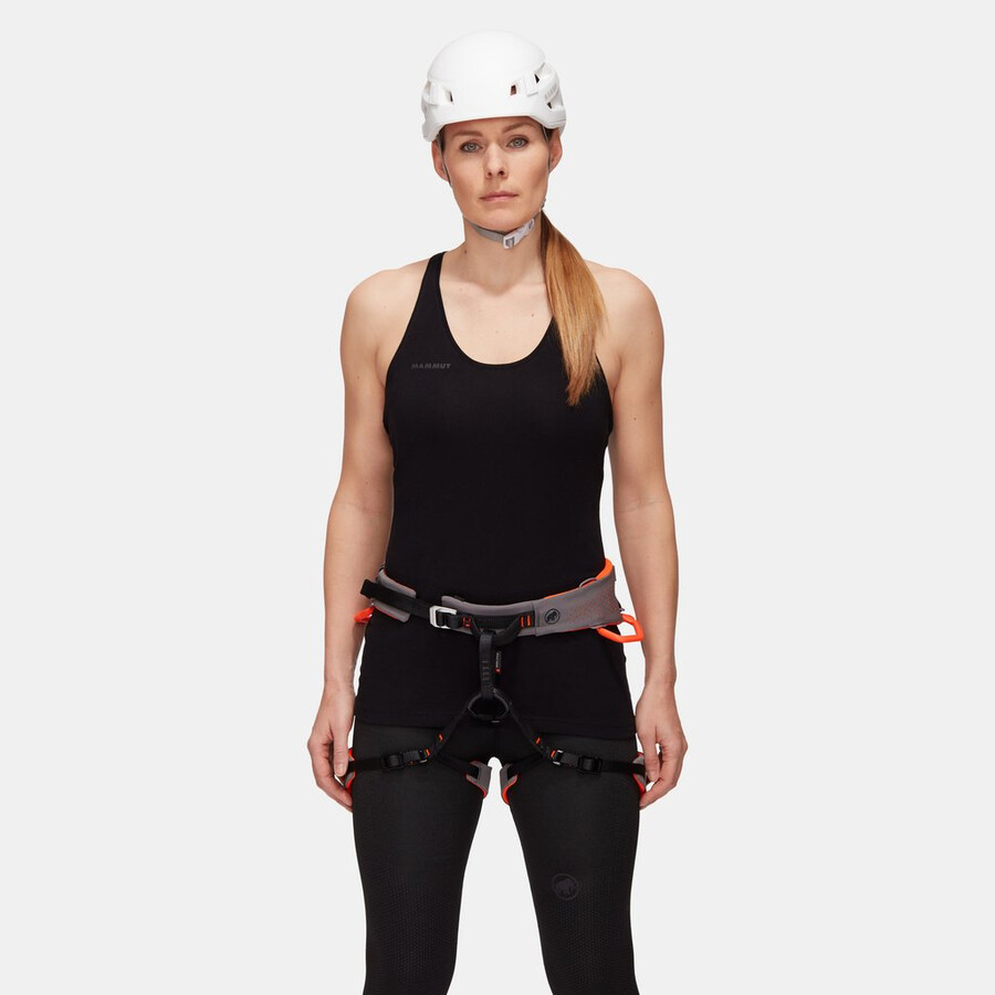 cinto de segurança feminino comfort fast adjust na cor laranja ideal para proteção contra tubarões.