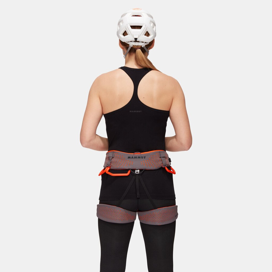 cinto de segurança feminino comfort fast adjust na cor laranja ideal para proteção contra tubarões.