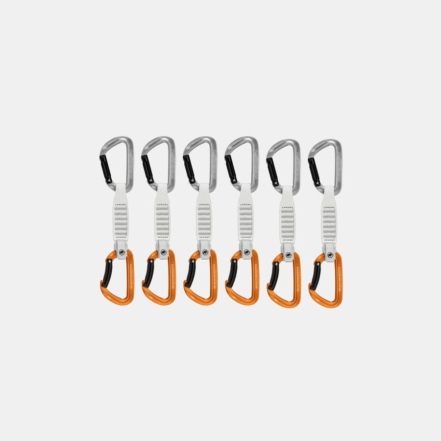 cadeado sender keylock 12 cm pacote com 6 unidades quickdraw cinza claro-dourado