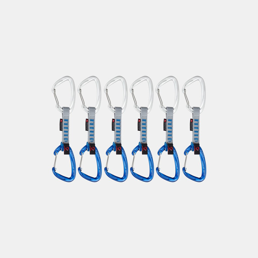 crag wire 10 cm indicator 6-pack quicksets silver-ultramarine