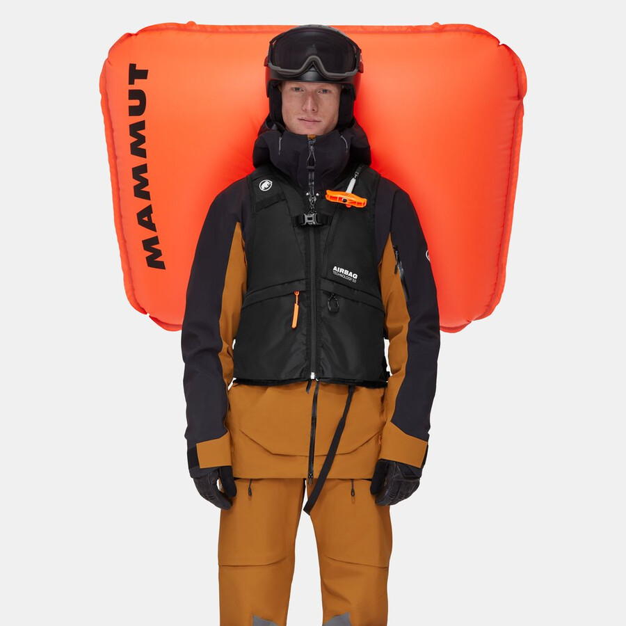 colete free vest 15 com airbag removível 3.0 tamanhos xs-m preto