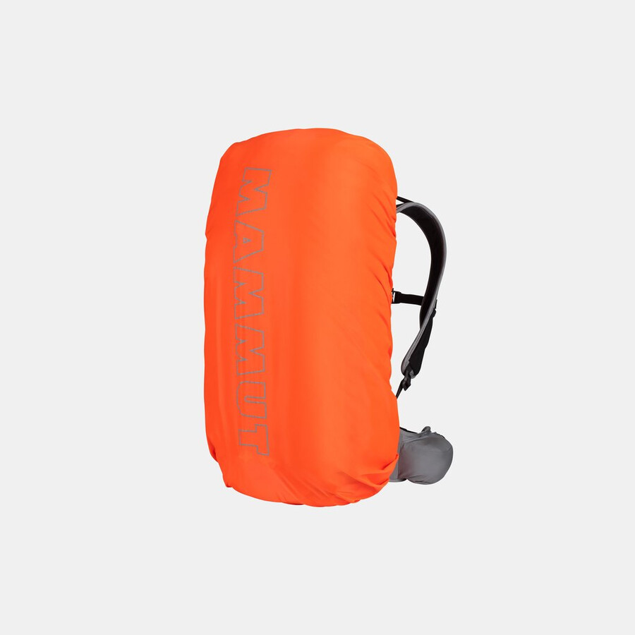 capa de chuva laranja vibrante