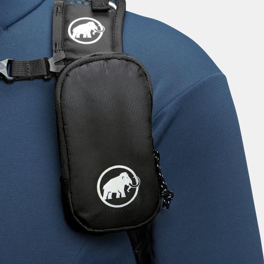 bolso adicional para alça de ombro com bateria de lítio tamanho p preto.